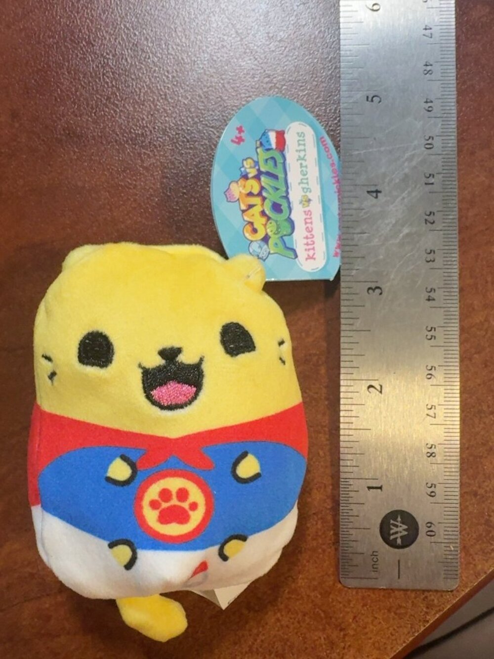 Cats vs Pickles Lil Super Kitten #23 Superhero Cat Plush 4” With Tag